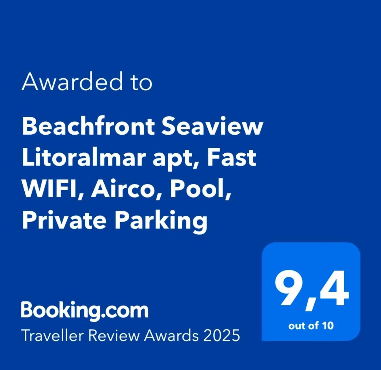 Beachfront Seaview Litoralmar Apt, Fast Wifi, Airco, Pool, Private Parking Portimão Exterior foto